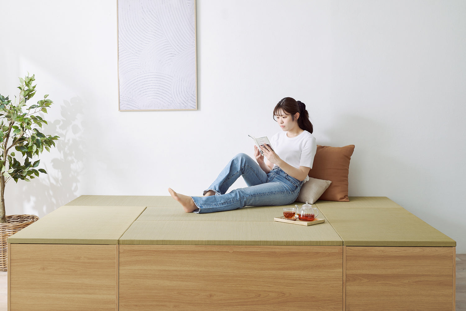 【置くだけ簡単】畳の小上がりの作り方 | 後付けOK! リフォーム不要で和室気分♪