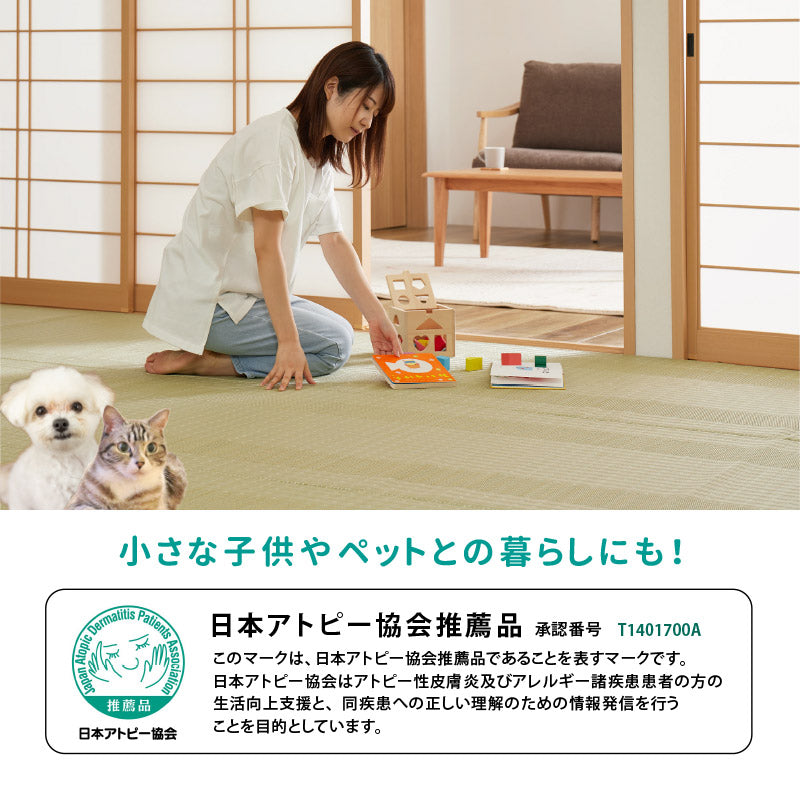 洗えるビニール風 ゴザ 涼風【1畳・2畳・3畳・4畳・4.5畳・6畳・8畳・10畳】【江戸間・本間・団地間】 花ござ ビニール風カーペット ビニール風ラグ 保育園 柄上敷き い草風カーペット ペット 畳の上に敷く物