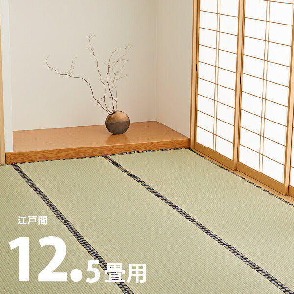 い草上敷き 谷川 約440×440cm 【江戸間12.5畳】12.5帖 12畳半 引目織り 丈夫 長持ち 和風 和室 無地 抗カビ 消臭 ござ い草カーペット ラグ 畳の上に敷くもの 和風敷物 井草 イグサ いぐさ 関東間 田舎間 五八間 58間 畳交換