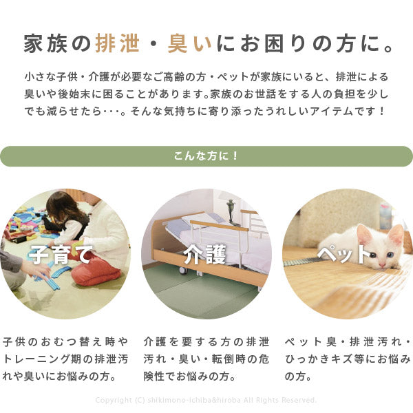 消臭機能付き 洗える防炎上敷き 極美爽 約261×261cm 【江戸間4.5畳】4.5帖 4畳半 い草風上敷き グリーンラグ 防炎ラグ 和風 和モダン 敷き詰められるラグ インテリア 畳交換 畳替え 表替え 年中 萩原 春夏秋冬 涼しい ひんやり