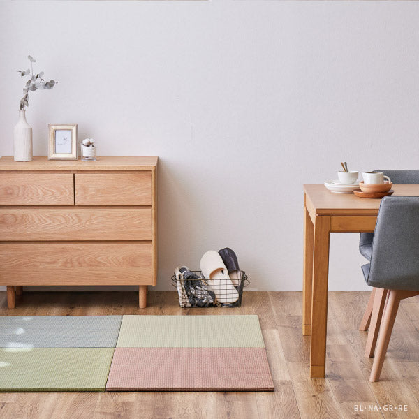 カラフル置き畳 四季 【小】 約65×65×1.5cm 【同色12枚セット】【約3畳】 縁なし畳 システム畳 ユニット畳 ポップ かわいい 賃貸 小さめ 小さい い草 マット 布団 畳 マット 琉球畳風 いぐさ フロアー畳 フローリング畳 へりなし 萩原