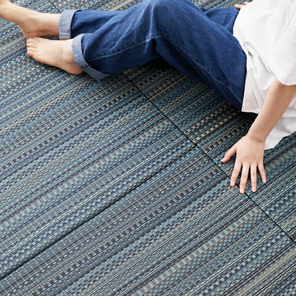 置き畳 倉敷II 【小】 約65×65×2.5cm 【同色12枚セット】【約3畳】 縁なし畳 システム畳 ユニット畳 賃貸 畳 フローリング 床 布団の下 い草 マット 琉球畳風 井草 イグサ いぐさ フロアー畳 フローリング畳 へり