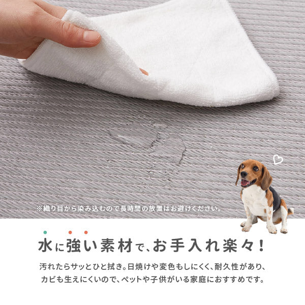 水拭きできる PP 置き畳 綾模様(あやもよう) 約65×65×2.5cm【同色9枚セット】2.5畳 ポリプロピレン 半畳 ふちなし 縁なし フロア畳 ユニット畳 システム畳 白麗(はくれい)グリーン ブラウン グレー ペット 子供部屋畳 マット 琉球畳