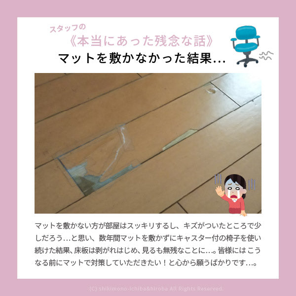 日本製 半透明マット【M】チェアマット 約122×91.5cm【厚さ1.5mm】【半透明・クリア・ソフト】 デスクマット 床の保護 キズ防止 保護マット 汚れ防止 椅子マット 入学準備 子供部屋 キッズマット リモートワーク 萩原