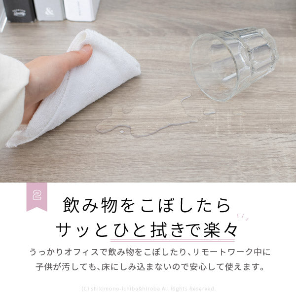 日本製 半透明マット【M】チェアマット 約122×91.5cm【厚さ1.5mm】【半透明・クリア・ソフト】 デスクマット 床の保護 キズ防止 保護マット 汚れ防止 椅子マット 入学準備 子供部屋 キッズマット リモートワーク 萩原