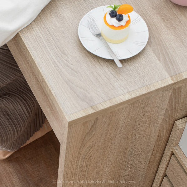 日本製 半透明マット【S】デスクマット 約90×60cm 【厚さ1.5mm】 【半透明・クリア・ソフト】 フロアマット テーブルマット 床の保護 キズ防止 保護マット 汚れ防止 入学準備 オフィス リモートワーク 萩原