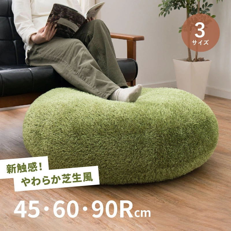 igusa-mono 円形座布団 4枚セット オリーブグリーン igusa-mono 円形座布団 4枚セット オリーブグリーン