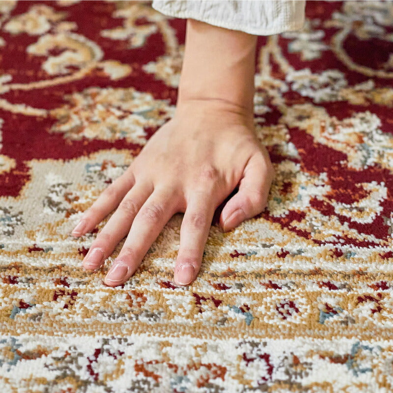 ラグ カーペット エジプト製ウィルトン織ラグ バハレイヤ 約160×235cm〜 【約2.5畳〜】オリエンタル アンティーク ペルシャ絨毯風  ホットカーペット ホットカーペットカバー 床暖房対応 オールシーズン 年中 春夏秋冬用