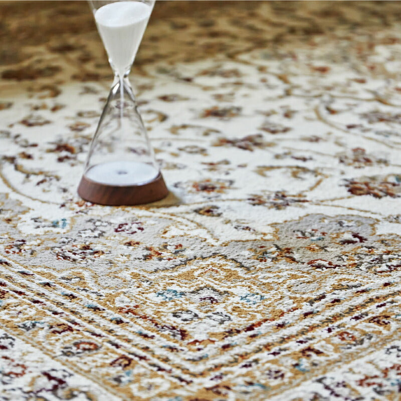 ラグ カーペット エジプト製ウィルトン織ラグ バハレイヤ 約160×235cm〜 【約2.5畳〜】オリエンタル アンティーク ペルシャ絨毯風  ホットカーペット ホットカーペットカバー 床暖房対応 オールシーズン 年中 春夏秋冬用