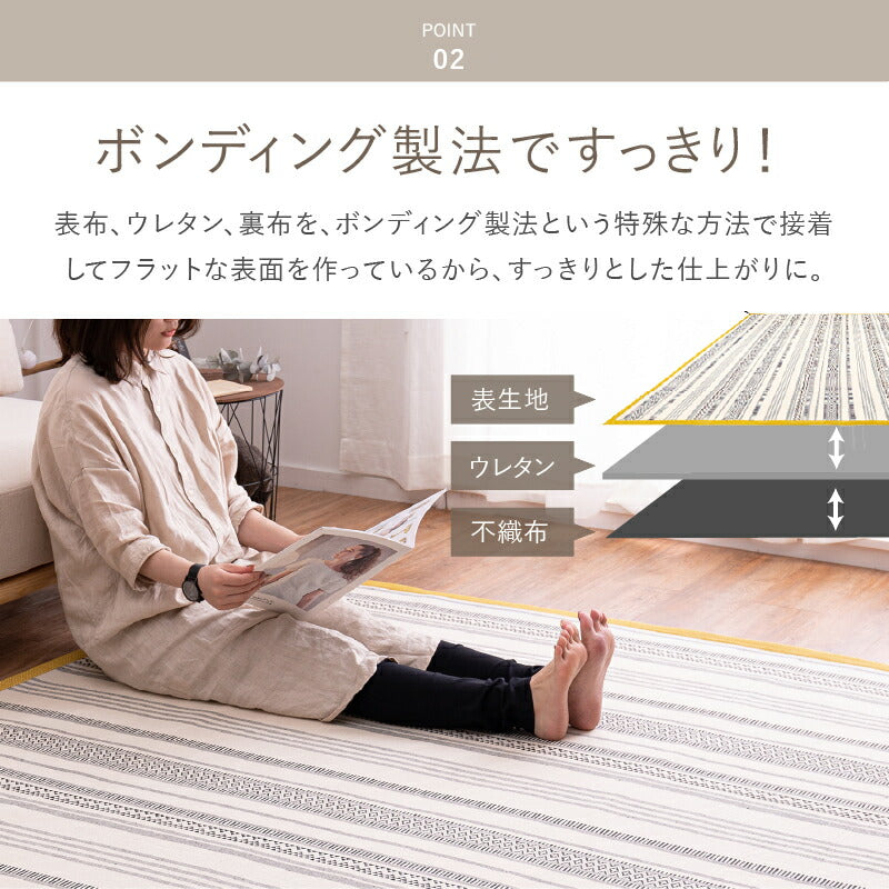 ラグ 洗える 綿100% インド綿洗濯機で洗える 7柄 【約130×185cm/185×185cm/185×240cm】【約1.5畳/2畳/3畳】 【フサ付き】 テラ クラック アルト ラグマット おしゃれ コットンラグ ヘリンボーン ウォッシャブルラグ 北欧 萩原 春夏秋冬用 ひんやり 涼しい