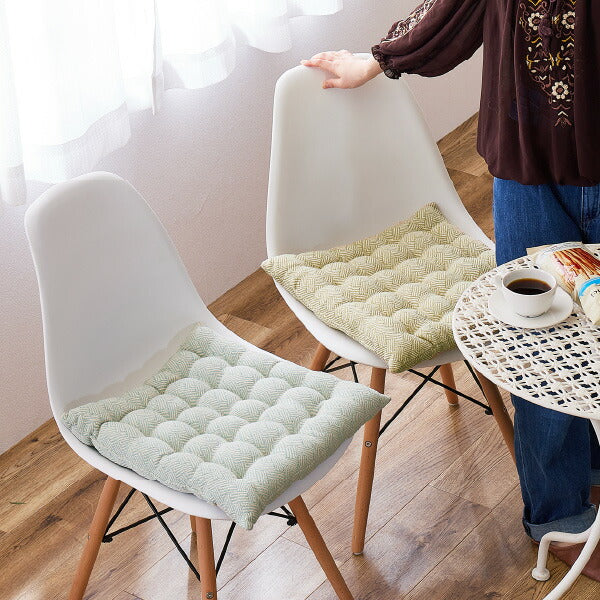 インド綿 シートクッション アルト 約40×40cm 綿100% コットン100% 座布団 四角型 かわいい シンプル おしゃれ カラフル オールシーズン 萩原 秋冬用 涼しい