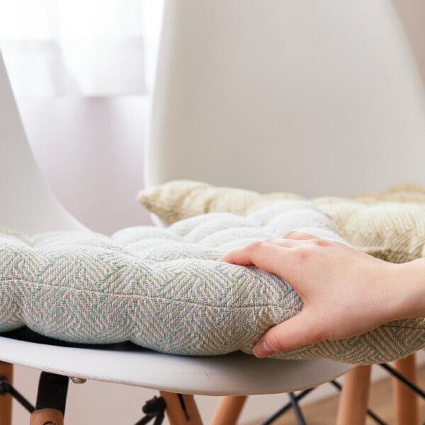 インド綿 シートクッション アルト 約40×40cm 綿100% コットン100% 座布団 四角型 かわいい シンプル おしゃれ カラフル オールシーズン 萩原 秋冬用 涼しい