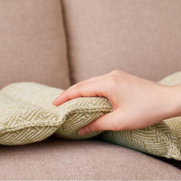 インド綿 ロングクッション アルト 約43×120cm 綿100% コットン100% 長座布団 ひも付き 丸めて枕 ごろ寝マット 持ち運び おしゃれキャンプ アウトドア 運動会 ピクニック 萩原 秋冬用 涼しい