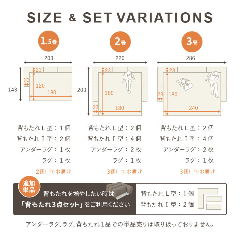 ズレない洗える ラグソファ 滑り止め付き フロアソファ ピターら