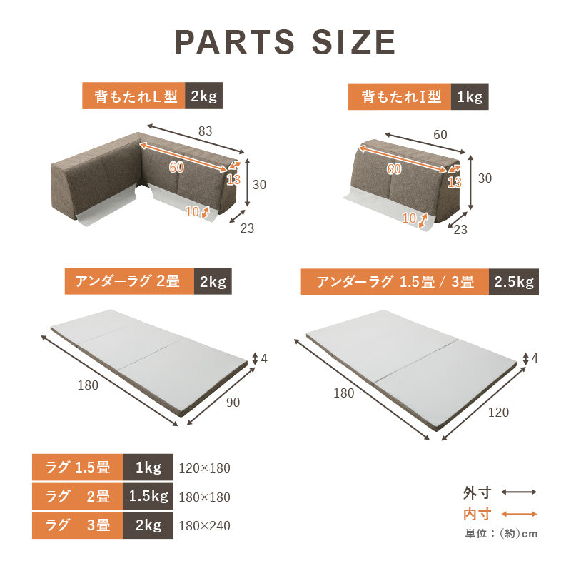 【新商品】ズレない洗える ラグソファ 滑り止め付き フロアソファ ピターら