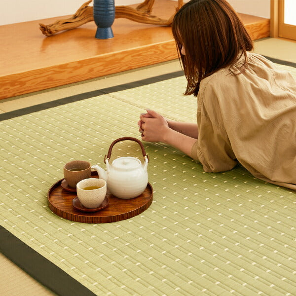 国産 い草ラグ 吉兆 約191×250cm【約3畳】 本間3帖 抗菌 防臭ござ い草カーペット ラグマット センターラグ アクセントラグ おしゃれ 井草 年中 萩原 春夏秋冬 涼しい ひんやり