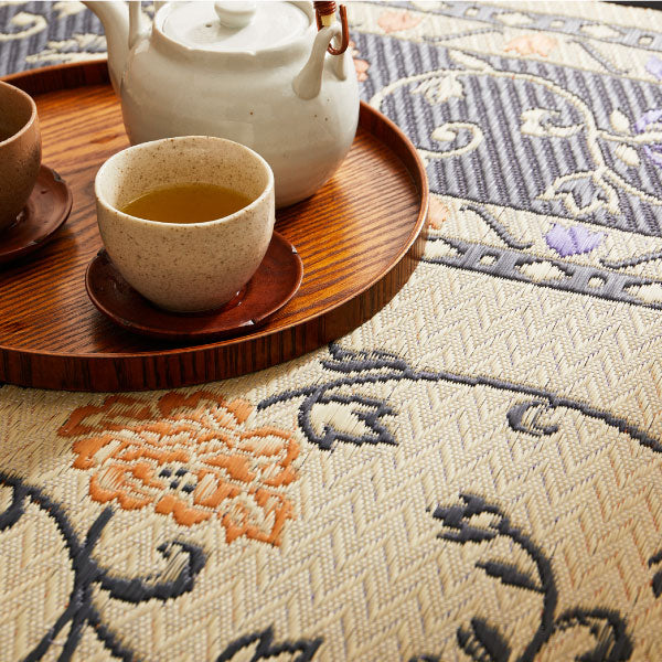 国産 い草ラグ イデア 約261×352cm【江戸間6畳】6帖 抗菌 防臭 上敷き ござ い草カーペット ラグマット センターラグ アクセントラグ おしゃれ 井草 年中 萩原 春夏秋冬 涼しい ひんやり