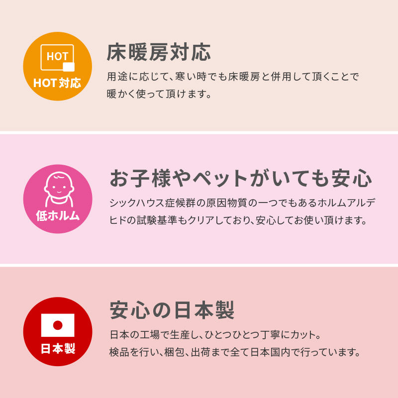 【10枚セット】自分でカットできる 洗える 吸着 防音 タイルマット パネルマット タイルカーペット ピタロ 約40×40cm 10枚入り フリーカット リビングマット ラグ 敷き詰め厚手 ふかふか おしゃれ ペット DIY 無地 萩原 春夏秋冬