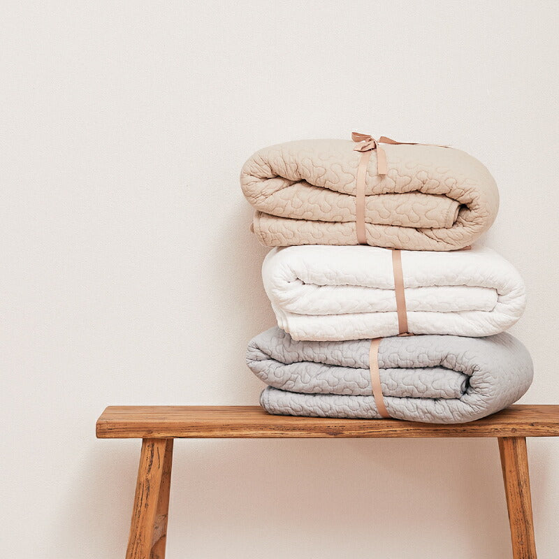 イブル ラグ 洗えるキルトラグ 綿100% デコール 【約130×190cm/190×190cm/190×240cm】 【約1.5畳/2畳/3畳】イブルマット 韓国 インテリア すべり止め 滑り止め付き マルチカバー キルティング 出産祝い