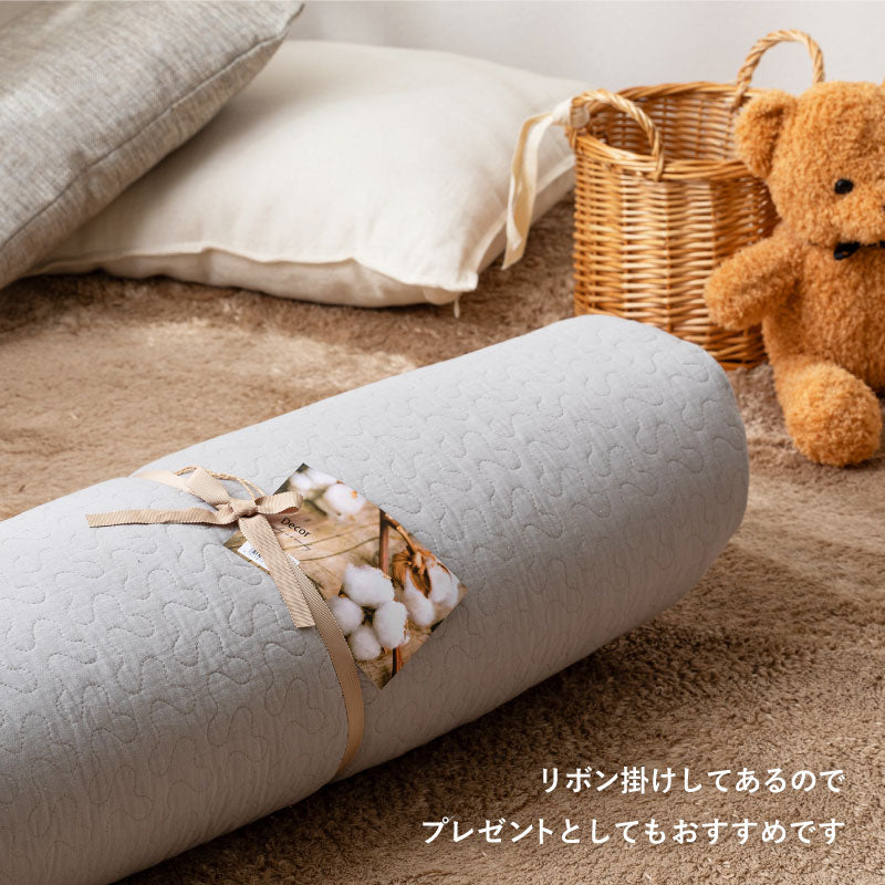 綿100%ベビーマット マルチマット イブルデコール キルトマット 円形マット 直径100cm ベビー せんべい 座布団 お昼寝布団 出産祝い デコール 萩原