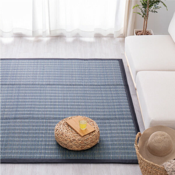 もっちり厚手 ウレタン入り い草ラグ カーペット 仙名 約180×180cm 【約2畳】 【正方形】 【裏貼有】 抗菌 防臭 い草カーペット ござ ラグマット 無地 シンプルモダン ふっくら 防音 いぐさ 井草 イグサ いぐさ 年中 萩原 春夏秋冬 涼しい ひんやり