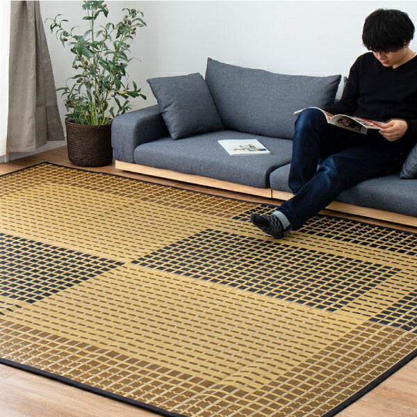 国産 い草ラグ 右京 約191×191cm【約2.5畳】 本間2帖 抗菌 防臭ござ い草カーペット ラグマット センターラグ アクセントラグ おしゃれ 井草 年中 萩原 春夏秋冬 涼しい ひんやり