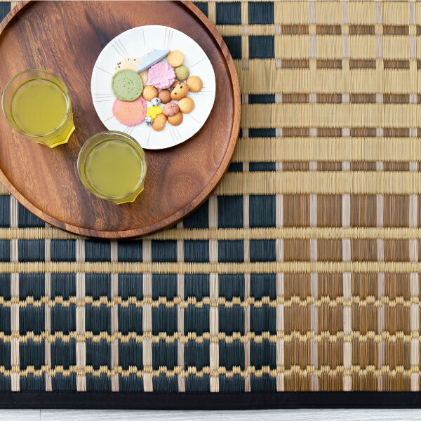 国産 い草ラグ 右京【裏貼り】 約191×250cm【約3畳】本間3帖 滑り止め加工 抗菌 防臭ござ い草カーペット ラグマット センターラグ アクセントラグ おしゃれ 井草 年中 萩原 春夏秋冬 涼しい ひんやり