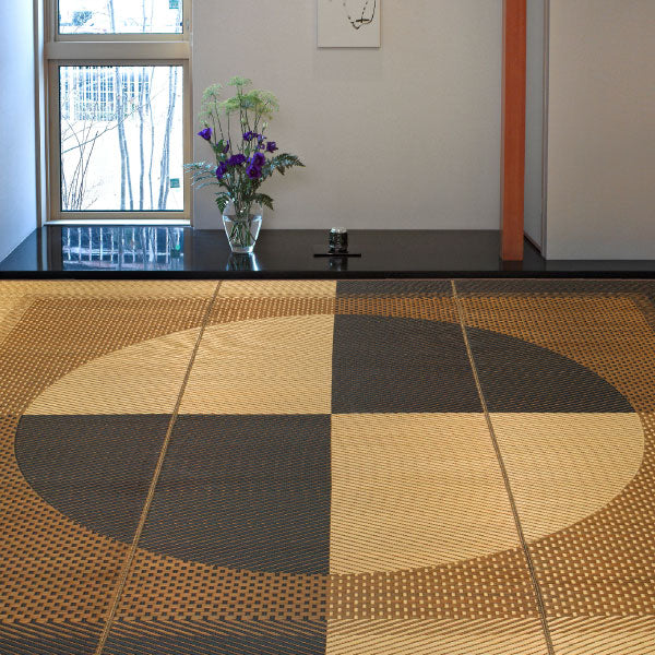 国産 い草ラグ 月光 約261×352cm【江戸間6畳】6帖 抗菌 防臭 上敷き ござ い草カーペット ラグマット センターラグ アクセントラグ おしゃれ 井草 年中 萩原 春夏秋冬 涼しい ひんやり