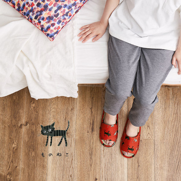 スリッパ い草 モノネコ Lサイズ 〜28cmまで対応 国産 日本製猫グッズ ユニセックス 男性 ルームシューズ メンズ ギフト プレゼント いぐさ 畳 室内 敬老の日 誕生日 年中 萩原 春夏秋冬 涼しい ひんやり