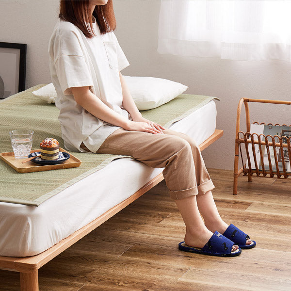 スリッパ い草 モノネコ Lサイズ 〜28cmまで対応 国産 日本製猫グッズ ユニセックス 男性 ルームシューズ メンズ ギフト プレゼント いぐさ 畳 室内 敬老の日 誕生日 年中 萩原 春夏秋冬 涼しい ひんやり