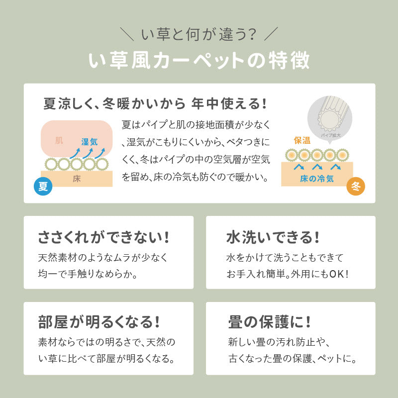 ラグ ビニール風 上敷き パスラッシュ【2畳・3畳・4.5畳・6畳・8畳・10畳・12.5畳・15畳】【江戸間】帖 花ござ 洗える かわいい キッズラグ 柄 上敷き ペット 畳の上に敷くもの 子供部屋 畳の部屋 保護 畳交換 畳替え 表替え