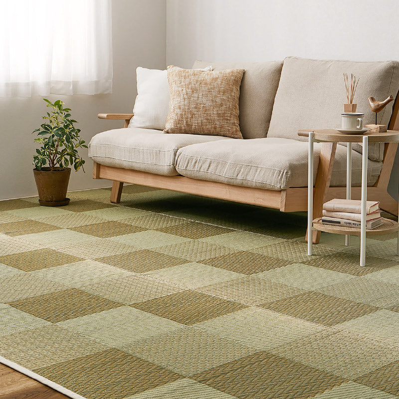 い草カーペット おしゃれ 国産 倉ノ戸 (くらのと) 【2畳・3畳・4.5畳・6畳・8畳】【江戸間・本間】帖 せとのとシリーズ イ草 ござ カーペット日本製 市松模様 畳の上に敷くもの 袋織 三重織 純国産 イグサ いぐさ 井草 春夏秋冬用