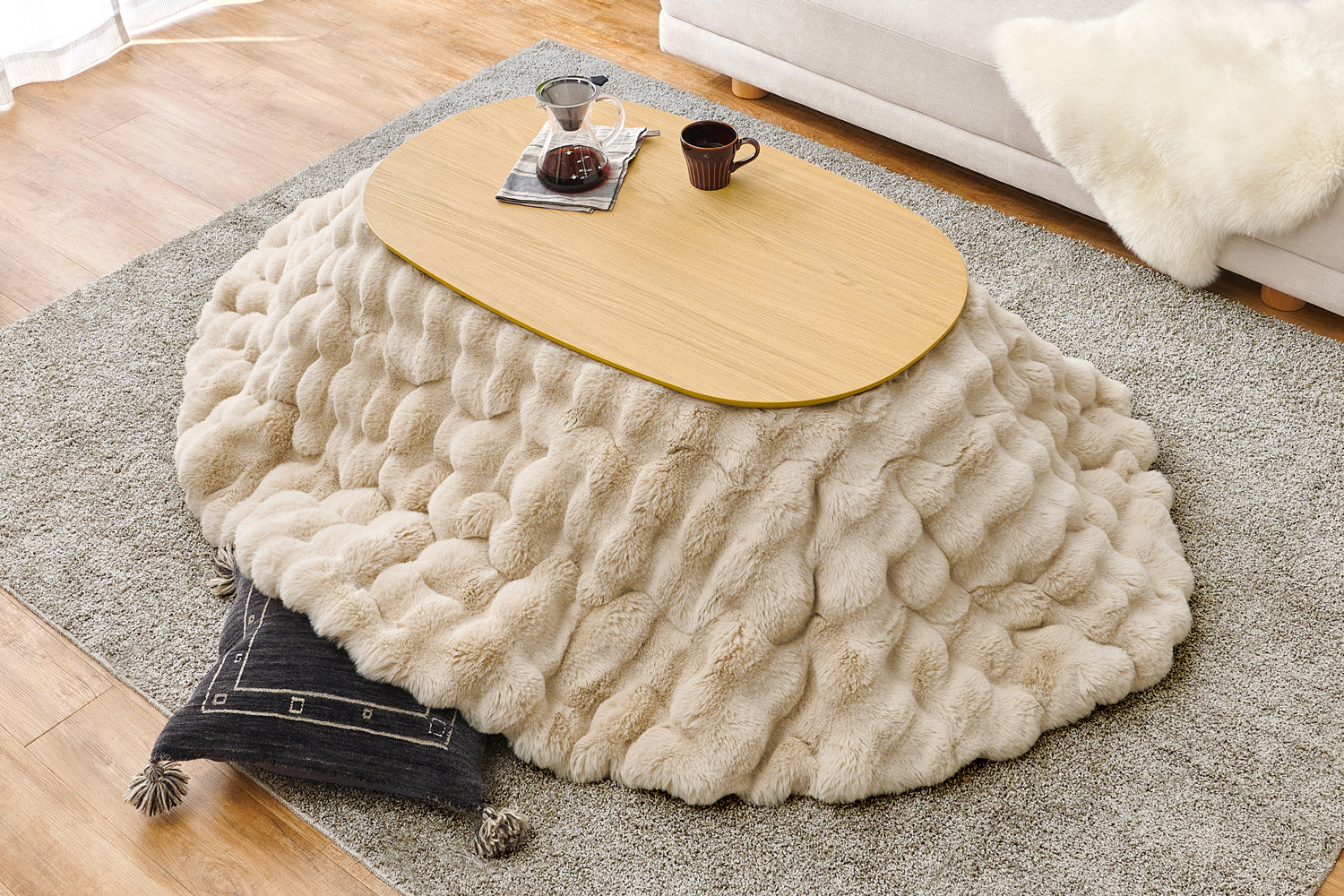 楕円形こたつ「アウロラ」が「レタスクラブWEB」で紹介されました