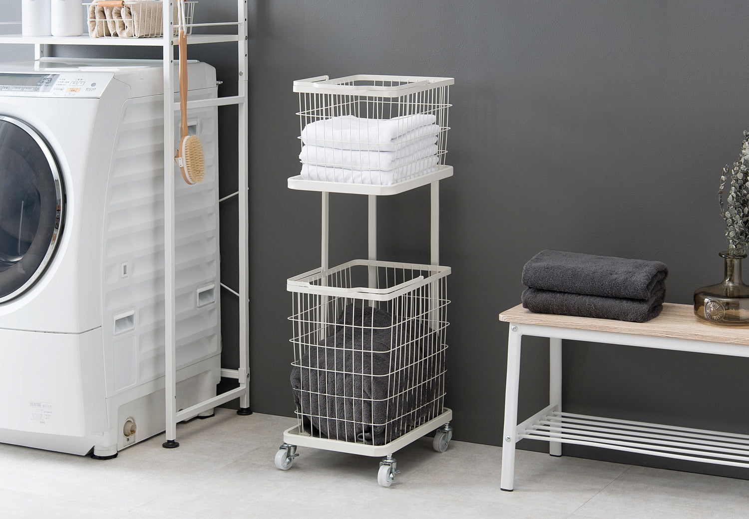 「洗濯カゴだけ」を卒業！ おしゃれなランドリー収納・ランドリーバスケットの選び方