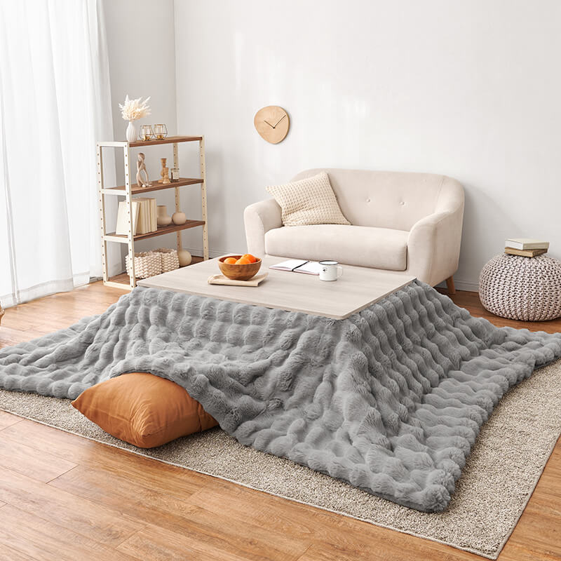 [幅105][単品/セット] 折りたたみ長方形こたつ Cube+Luna/POKA/メレンゲ