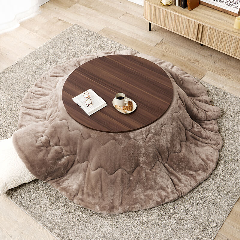 [幅80/105][単品/セット] 楕円形・円形こたつ abel+Luna/moku moku/メレンゲ