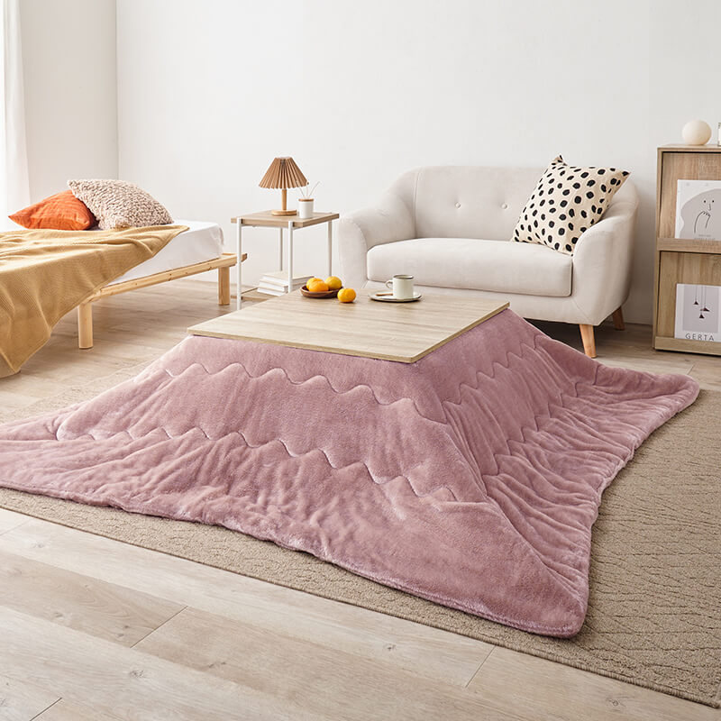 [幅75][単品/セット] 折りたたみ正方形こたつ Cube+Luna/POKA/メレンゲ