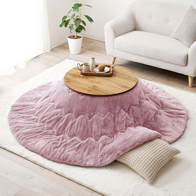 [直径68][単品/セット] 折りたたみ円形こたつ Mone+Luna/moku moku/メレンゲ