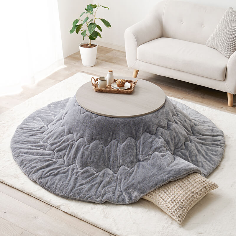 [直径68][単品/セット] 折りたたみ円形こたつ Mone+Luna/moku moku/メレンゲ