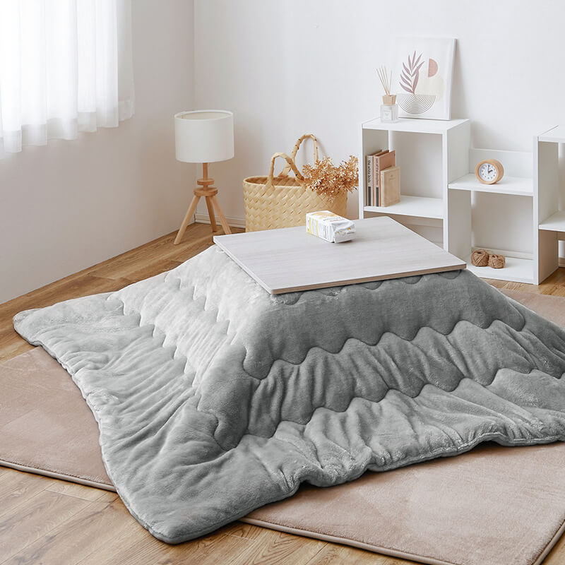 [幅60][単品/セット] 折りたたみ正方形こたつ Cube+Luna/POKA/メレンゲ