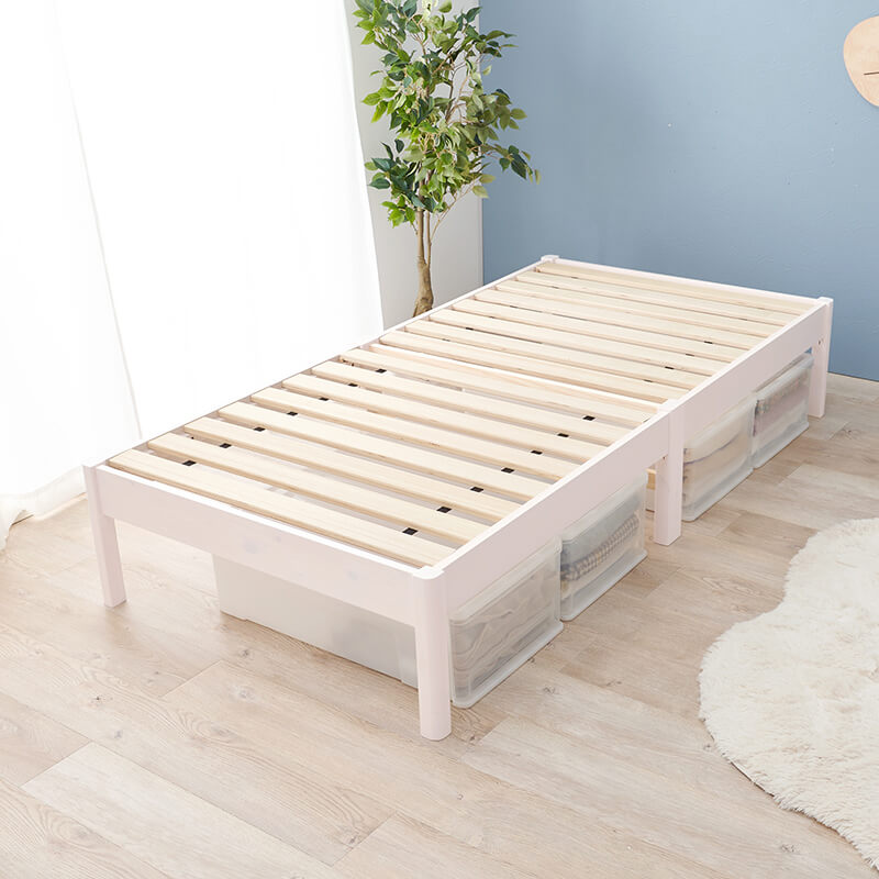 3分で組立できる すのこベッド ヘッドレスタイプ [シングル/セミダブル