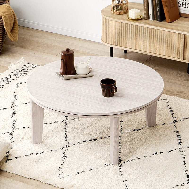 [幅80/105][単品/セット] 楕円形・円形こたつ abel+Luna/moku moku/メレンゲ