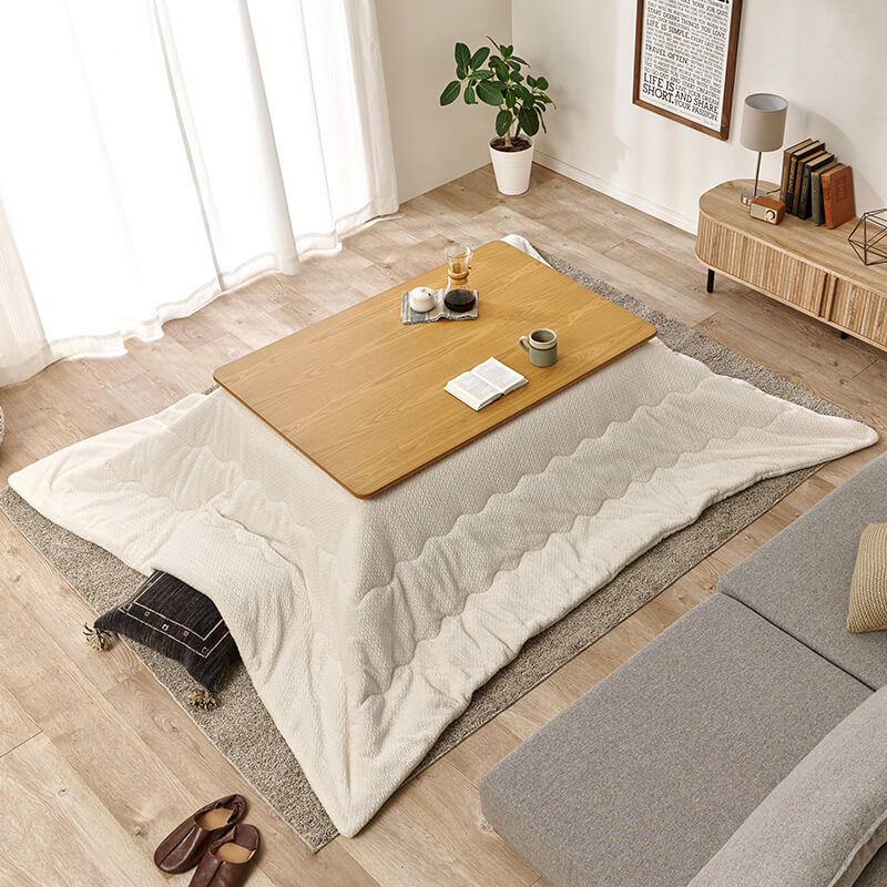 [幅80/105/120][単品/セット] 正方形・長方形こたつ 薄型ヒーター Rino