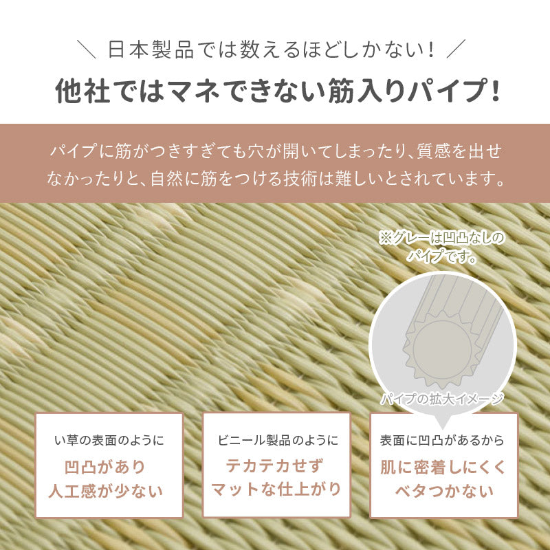 洗えるビニール風 ゴザ 涼風【1畳･2畳･3畳･4畳･4.5畳･6畳･8畳･10畳】【江戸間･本間･団地間】 花ござ ビニール風カーペット ビニール風ラグ 保育園 柄上敷き い草風カーペット ペット 畳の上に敷く物