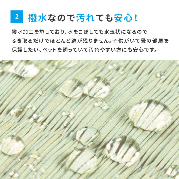 い草上敷き 備前 約255×255cm 【団地間4.5畳】 4畳半 4.5帖 双目織り 撥水 和風 和室 無地 抗菌 防臭 ござ い草カーペット 撥水ラグ 畳の上に敷くもの 和風敷物 井草 イグサ いぐさ 56間 五六間 公団サイズ 団地 集合住宅 アパート マンション 畳交換 畳替え 表替え 萩原