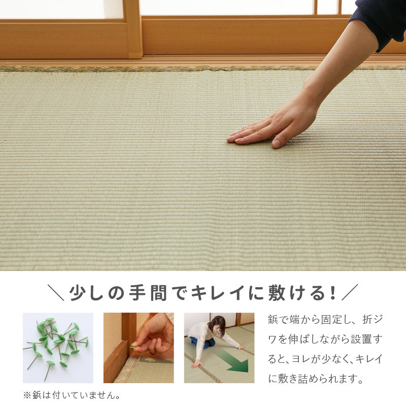 い草上敷き 約261×352cm 【江戸間6畳】6帖 双目織り 撥水 和風 和室