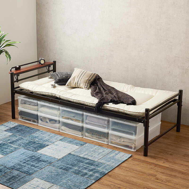 [シングル] パイプベッド 高さ調節4段階 敷布団対応 Neo（フレーム単品）