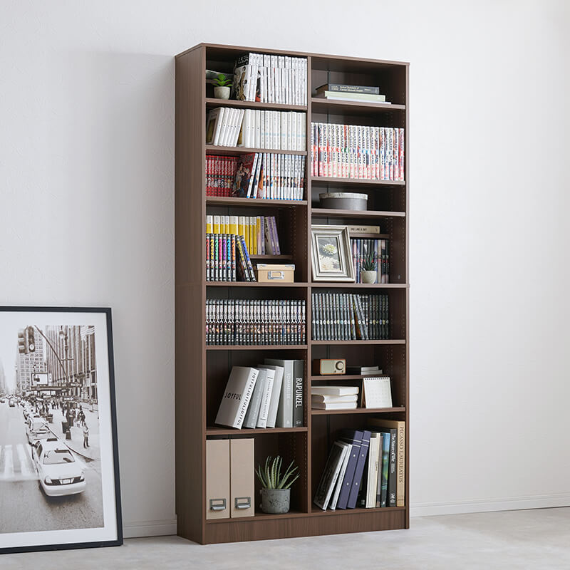 【新サイズ登場】[幅30/44.5/59.5/90] 漫画好きのための大容量本棚 LIGHT