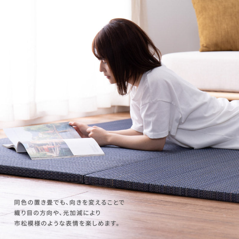 [2サイズ][1～12枚] 縁なし 置き畳 滑り止め付き 琉球畳風 南風（なんぷう）