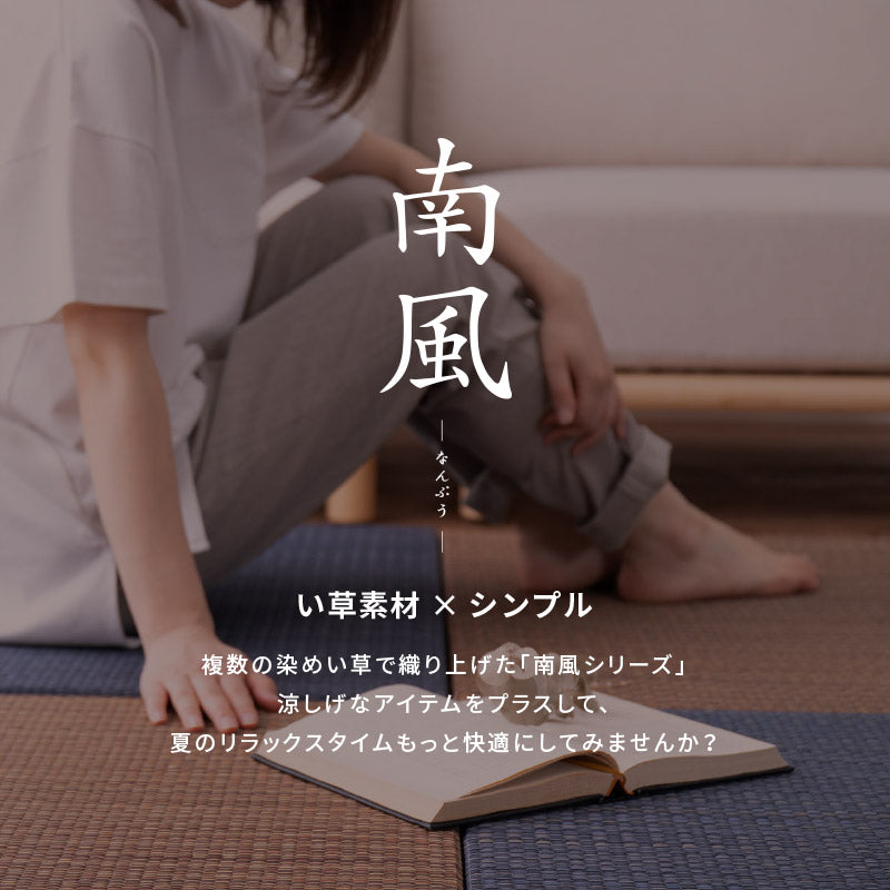 [2サイズ][1～12枚] 縁なし 置き畳 滑り止め付き 琉球畳風 南風（なんぷう）